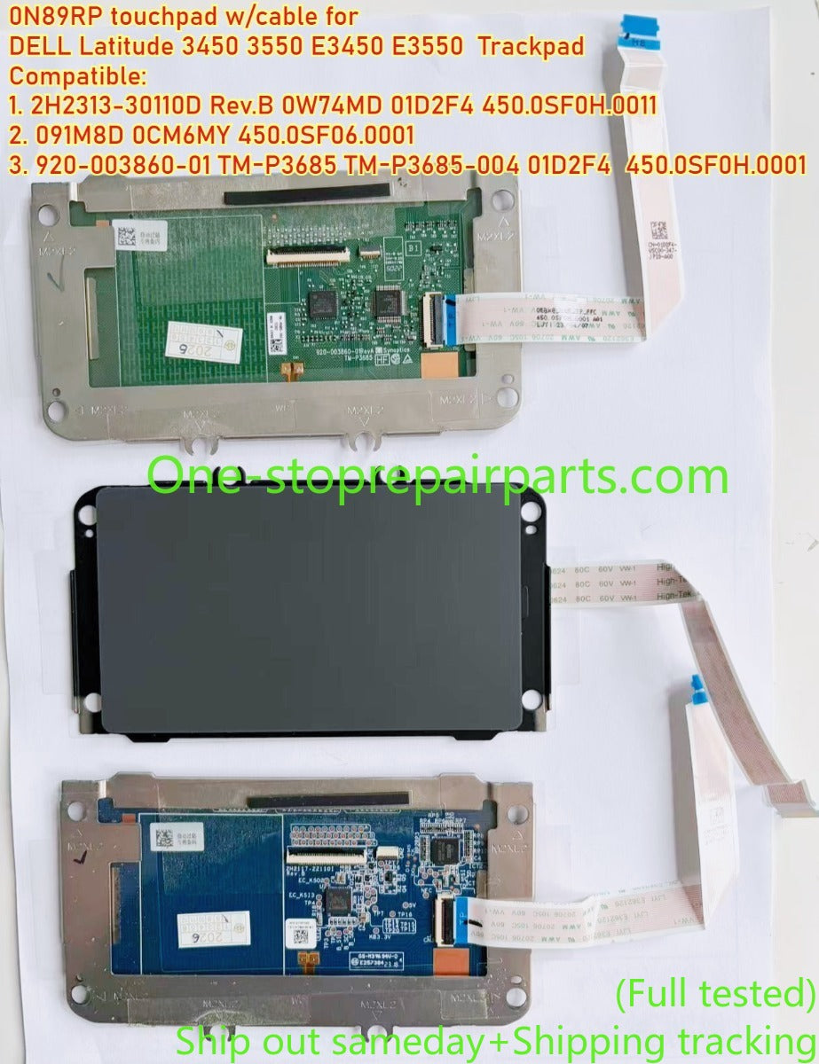 0N89RP touchpad w/cable for DELL Latitude 3450 3550 E3450 E3550  Trackpad  2H2313-30110D Rev.B 0W74MD 01D2F4 450.0SF0H.0011 091M8D 0CM6MY 450.0SF06.0001 920-003860-01 TM-P3685 TM-P3685-004 01D2F4 450.0SF0H.0001
