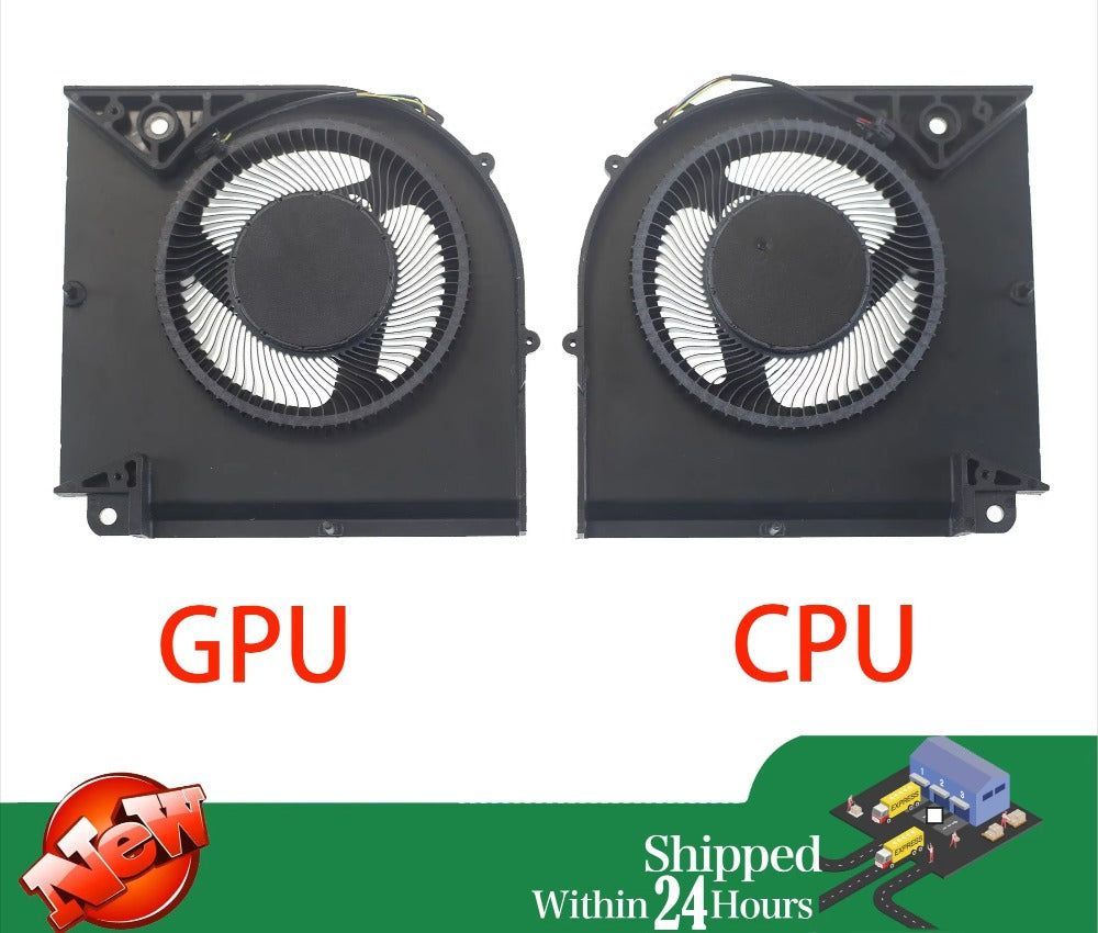 Laptop CPU GPU Cooling Fan DC12V 0.6A 4-Pin for Gigabyte Aorus 17X AZF RTX 4090 Gigabyte laptop repair parts
