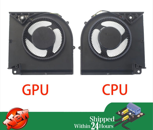 Laptop CPU GPU Cooling Fan DC12V 0.6A 4-Pin for Gigabyte Aorus 17X AZF RTX 4090 Gigabyte laptop repair parts