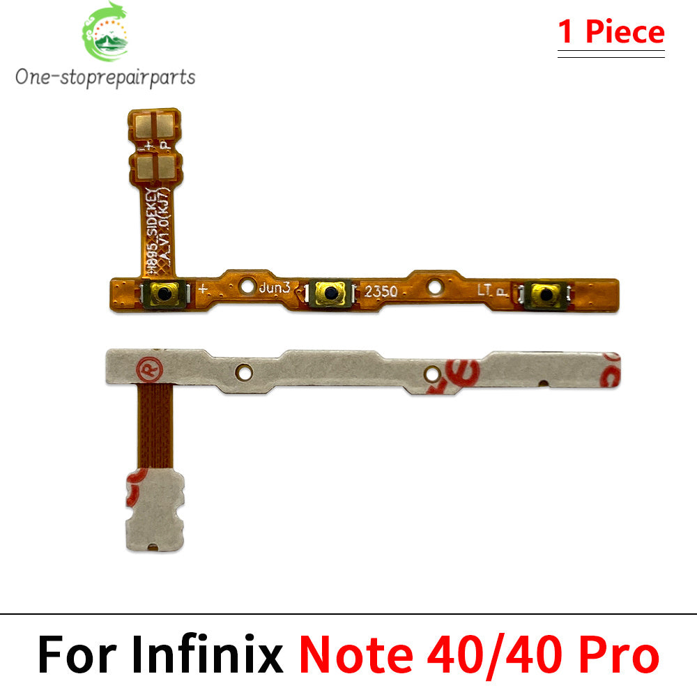 Power Switch On/Off Button Volume Key Button Flex Cable For infinix Note 10 11 12 30 30i 40 Pro VIP 4G 5G X693 X695 X663  infinix phone repair parts