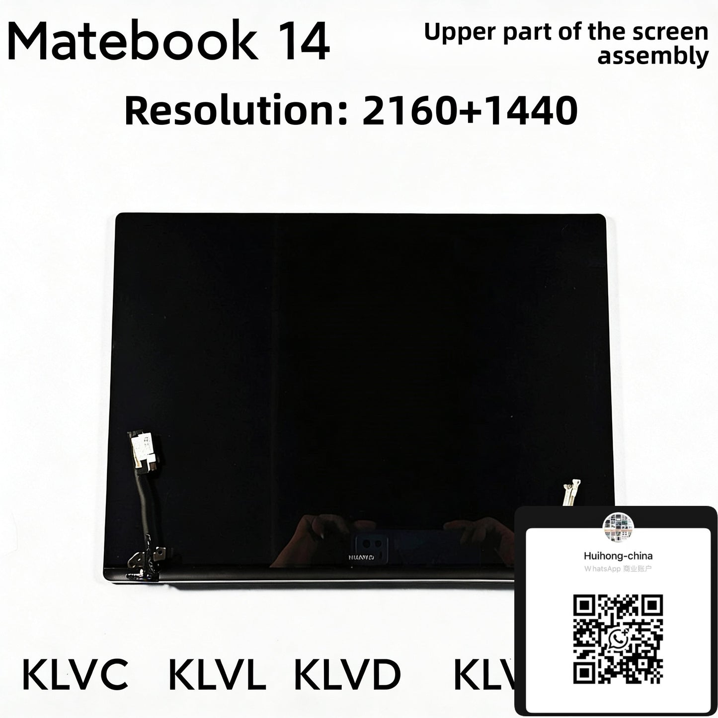 LCD Display panel for Huawei Matebook 14 KLVD-WFH9/KLVF-16/KLVG-32 Screen Assembly silver grey top Upper Part