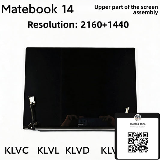 LCD Display panel for Huawei Matebook 14 KLVD-WFH9/KLVF-16/KLVG-32 Screen Assembly silver grey top Upper Part