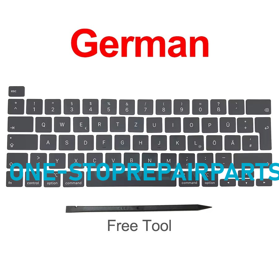New Laptop A2141 A2289 A2251 Key Keycaps Keys Cap Keyboards Scissor Repair For Macbook Pro Retina 13" 16" 2019 2020 Year Macbook repair parts