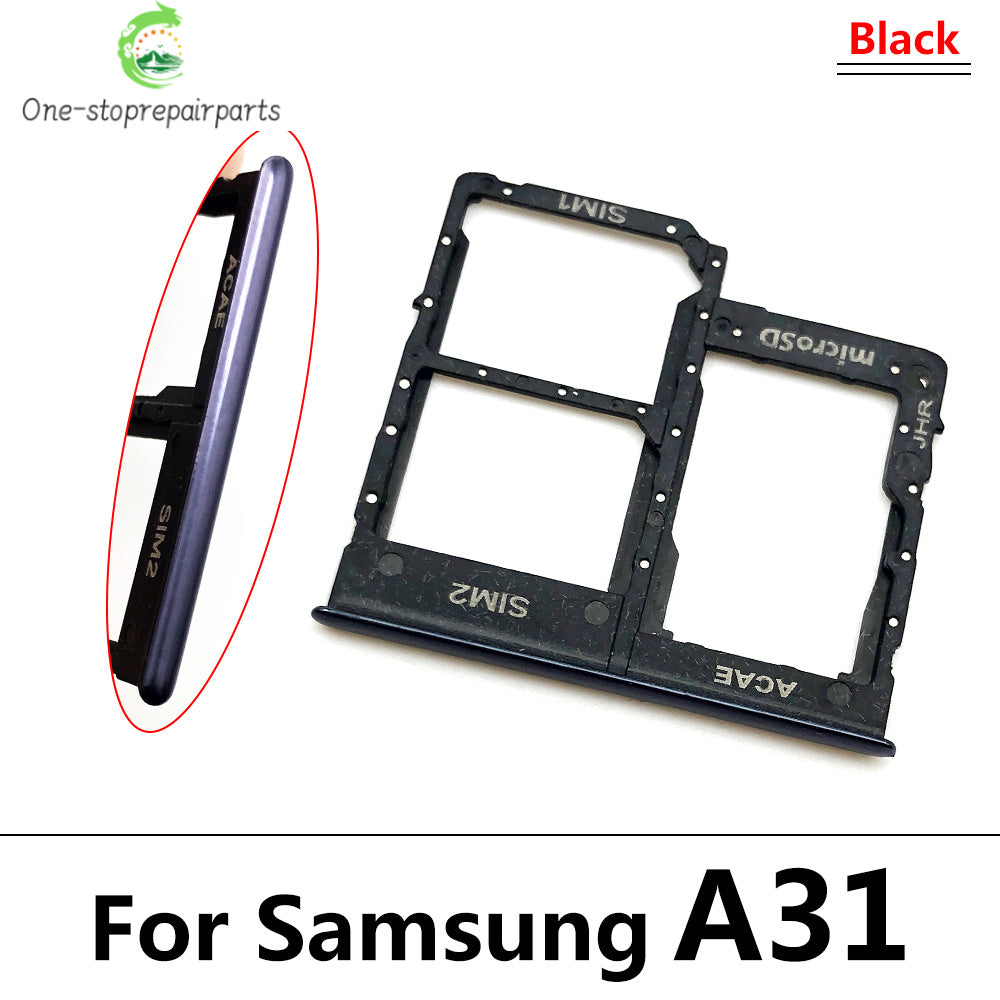 10Pcs/Lot,  For Samsung A12 A125F A31 A315F A51 A515F A71 A715F SIM Card Tray Slot Holder Replacement Parts Dual Samsung phone repair parts