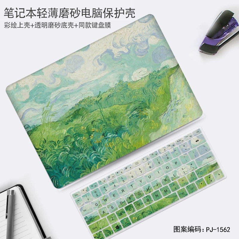 Oil painting wind protective case for Huawei 11 "12" 13 "14" 15 "16" matebook 14 MateBook XPro 16S 13S MateBook D14/SE Honor MagicBook X 15 16 protective case, notebook case film Laptop accessories