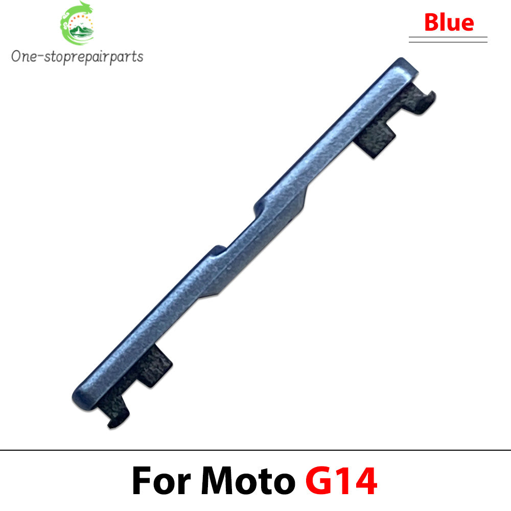 10Pcs, Side Key Power and Volume Button Key For Motorola Moto G04 G14 G24 G34 G54 G84 Replacement Parts Motorola phone repair parts