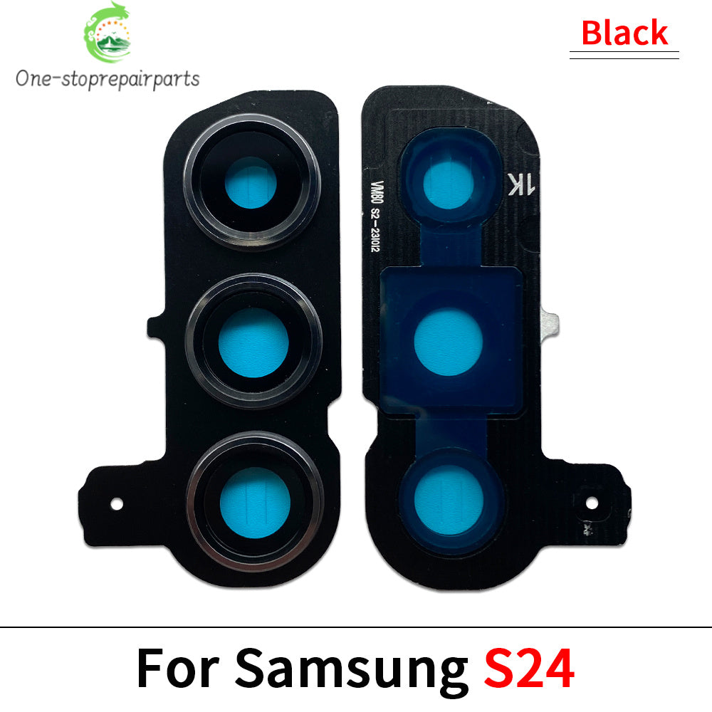 New Rear Camera Glass Lens Cover With Frame Holder For Samsung S20 S21 S22 S23 S24 S25 Plus Ultra 4G 5G Replacement Parts Samsung phone repair parts