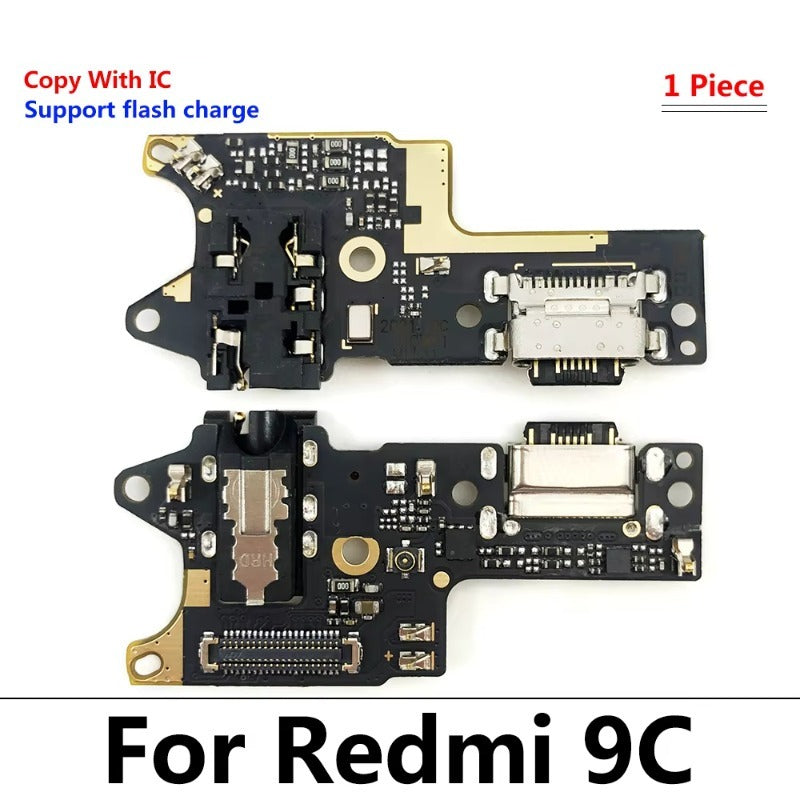 10Pcs USB Charge Port Dock Connector Charging Board Flex Cable For Xiaomi Poco X3 Pro M3 Redmi Note 7 8 8T 9S 9 10 10s Pro 9C 9A  Xiaomi  Xiao mi phone repair parts