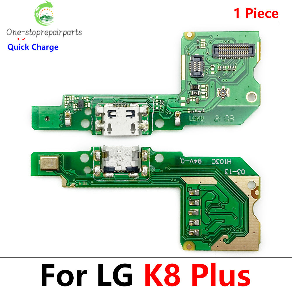 New USB Charging Port Board Flex Cable Connector For LG K8 Plus K22 K41S K42 K51 K50S K51S K52 K61 Microphone Module   LG phone repair parts