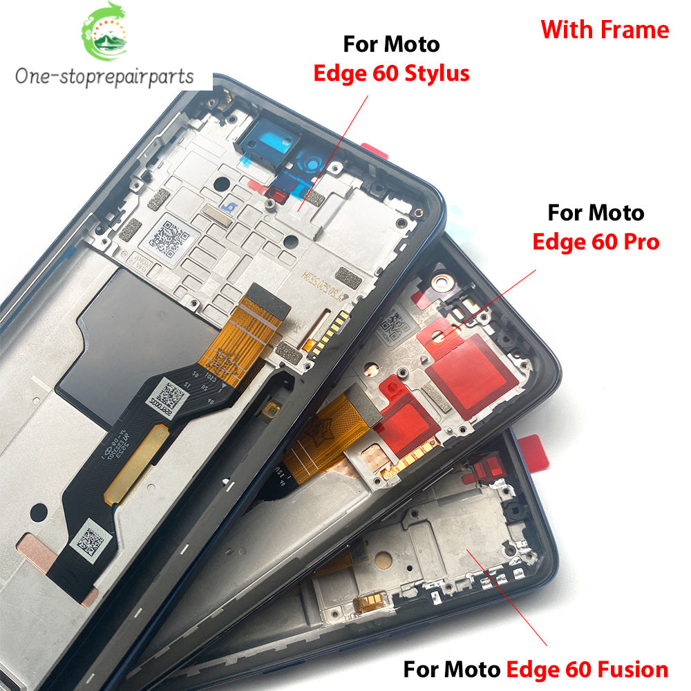 LCD Display Touch Screen Digitizer Assembly For Motorola Moto Edge 60 Pro Fusion Stylus E13 E22 E32 E20 E40 LCD Motorola phone repair parts
