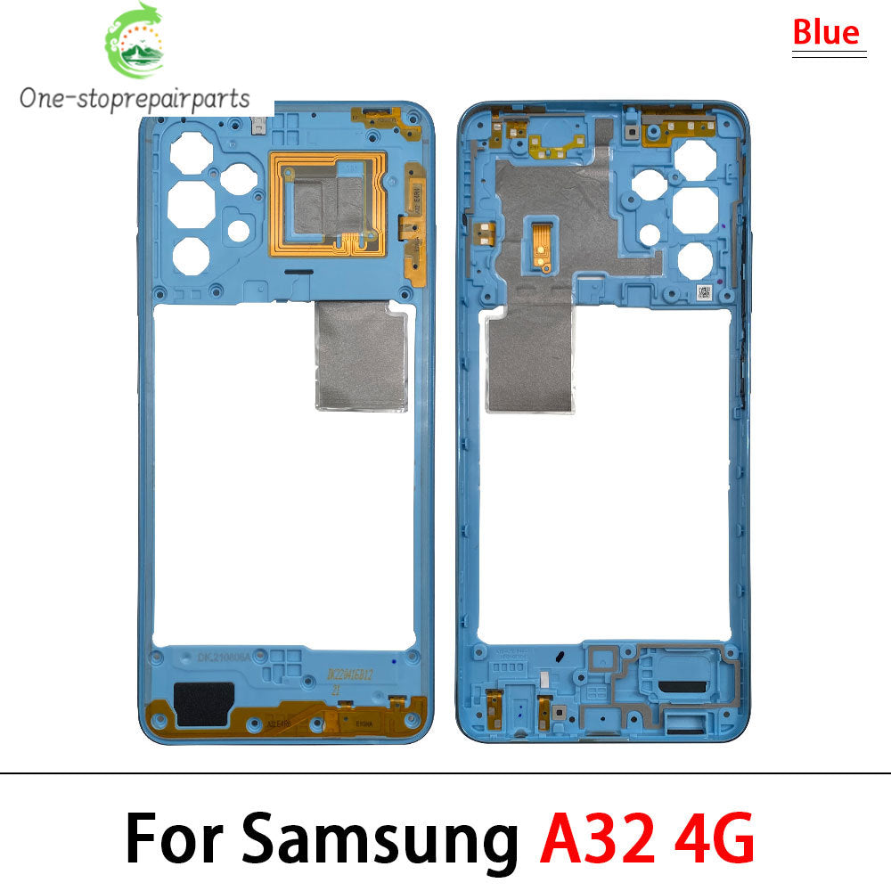 10Pcs, New For Samsung A22 A32 4G 5G A225F A226B A325F A326B Housing Middle Frame Bezel Middle Plate Cover Samsung phone repair parts