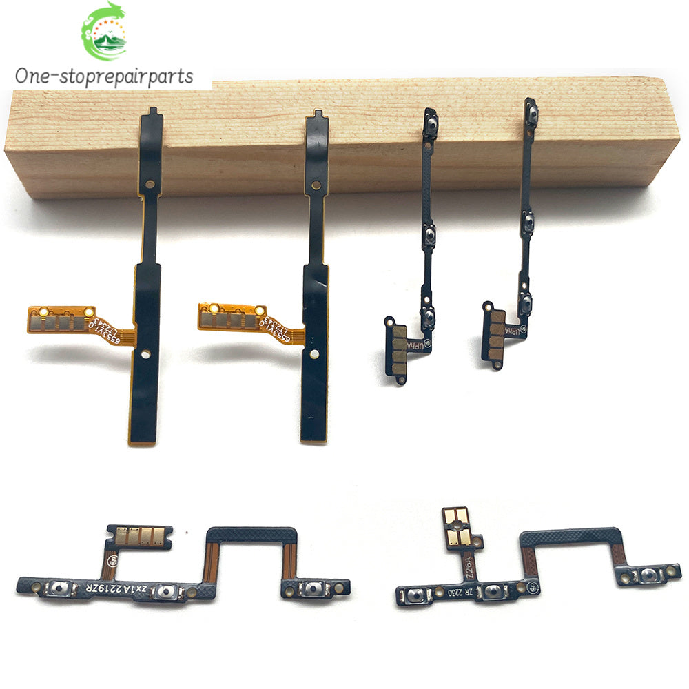 10Pcs, Power Switch On Off Button Volume Key Button Flex Cable For ZTE V30 V40 V50 V60 V41 Smart Design Vita Axon 40 50 60 Lite ZTE phone repair parts