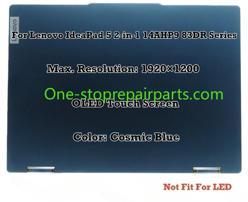 LCD screen For Lenovo IdeaPad 5 2-in-1 14AHP9 83DR Series 5D10S40069 5D10S40070 5D10S40068 5D10S40072 5D10S40073 5D10S40071 FHD+ LCD Screen Complete Assembly  Lenovo laptop repair parts