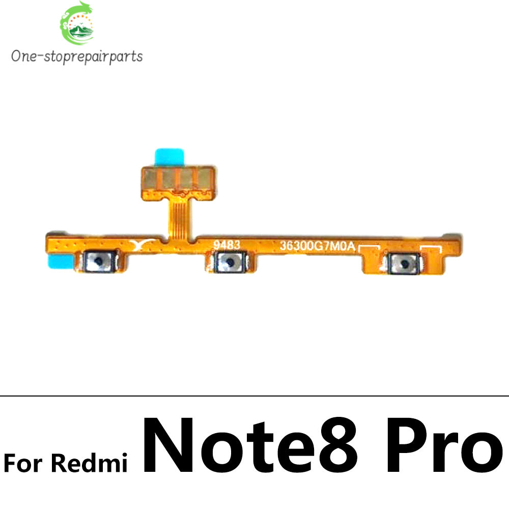 50Pcs, Volume Button Power Switch On Off Button Flex Cable For Xiaomi Redmi 7 7A 8 8A 9 9A Note 7 8 8T 9 10 10s 11 11s Pro 9s  Xiaomi  Xiao mi phone repair parts