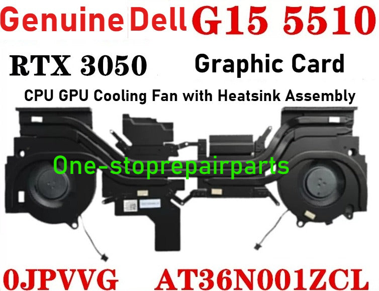 CPU GPU Cooling Fan Heastsink Assemble For Dell G15 5510 5511 5515 5520 5521 5525 Radiator Fan Module 0JPVVG 05YW78 0CD2W3 0C6FY4 060XK7 08J8F5 0Y5MJD 0XF50C 0G7V1F 01FM26 0V1KC2 Dell laptop repair parts