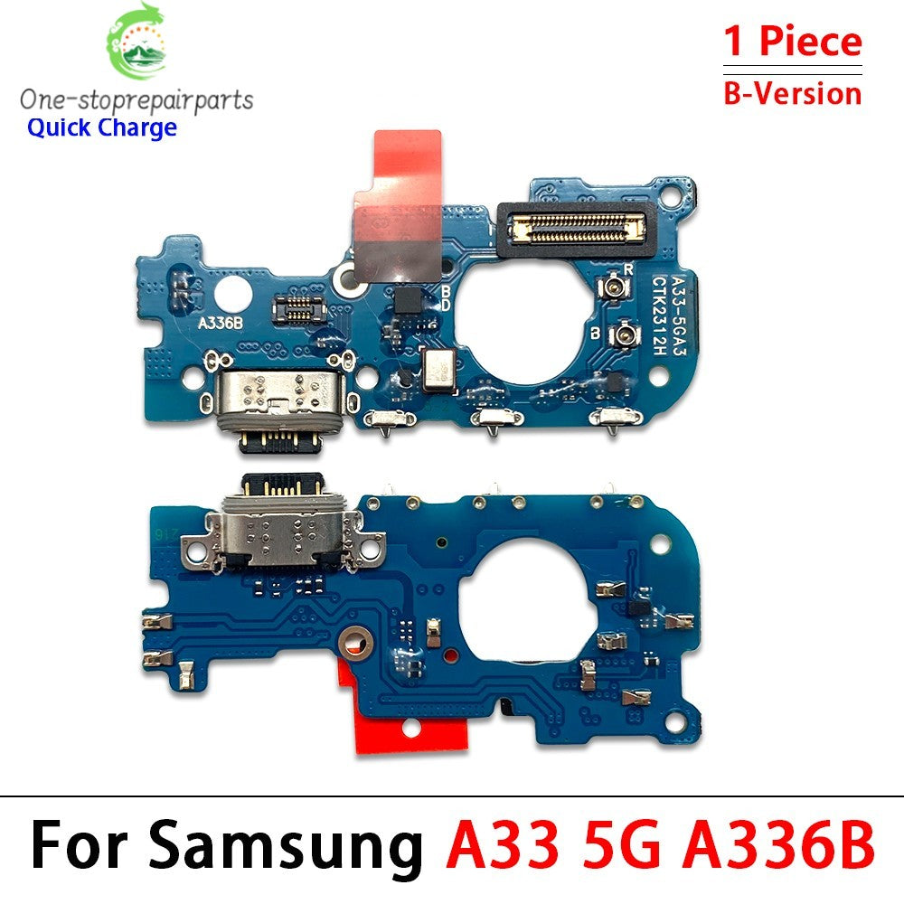 10Pcs, USB Charging Port Dock Charger Connector Board Flex Cable For Samsung A13 A23 A33 A53 A52 A72 A14 A24 A34 A54 4G 5G Samsung phone repair parts