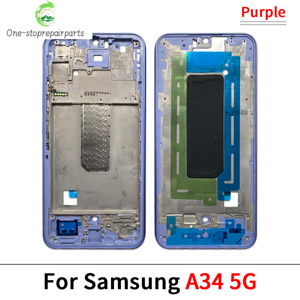 New Front Housing LCD Frame Screen Bezel Holder For Samsung A05 A05s A15 A25 A35 A06 A26 A34 4G 5G Samsung phone repair parts