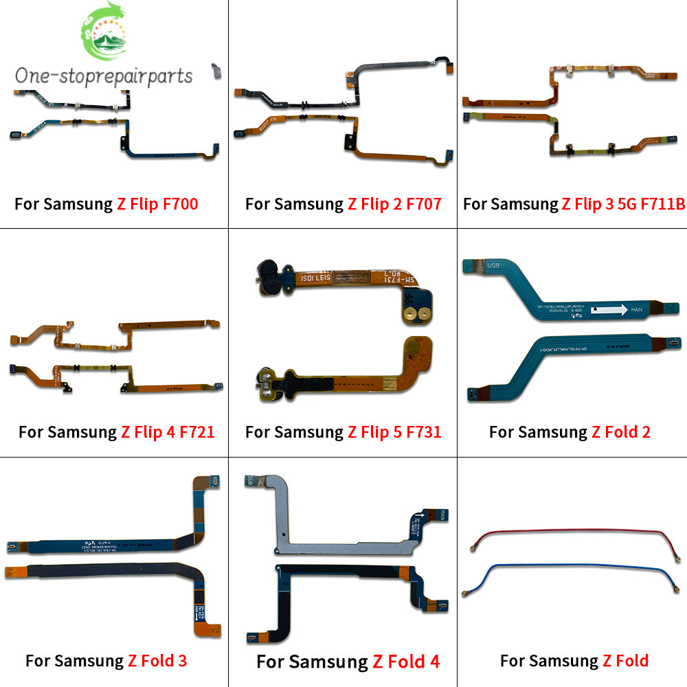 10Pcs，Signal Antenna Main Board Motherboard Connector Flex Cable For Samsung Z Flip Fold 1 2 3 4 5 F707 F711 F721 F731 F916 F926 Samsung phone repair parts