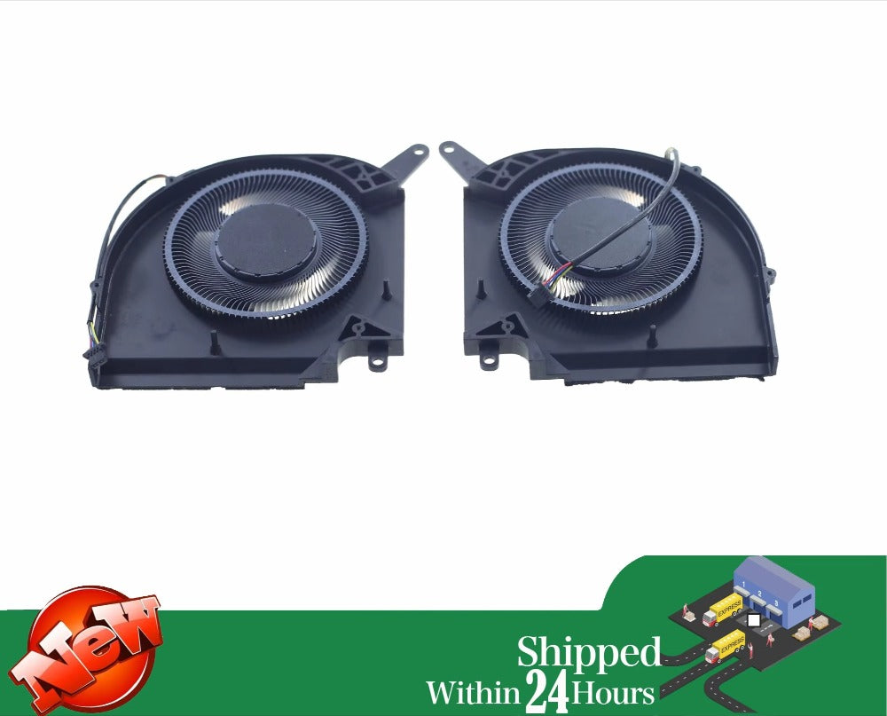 Laptop CPU GPU Cooling Fan DC12V 0.6A 4-Pin for Gigabyte Aorus 15X ASF X5PASF RTX 4070 Gigabyte laptop repair parts