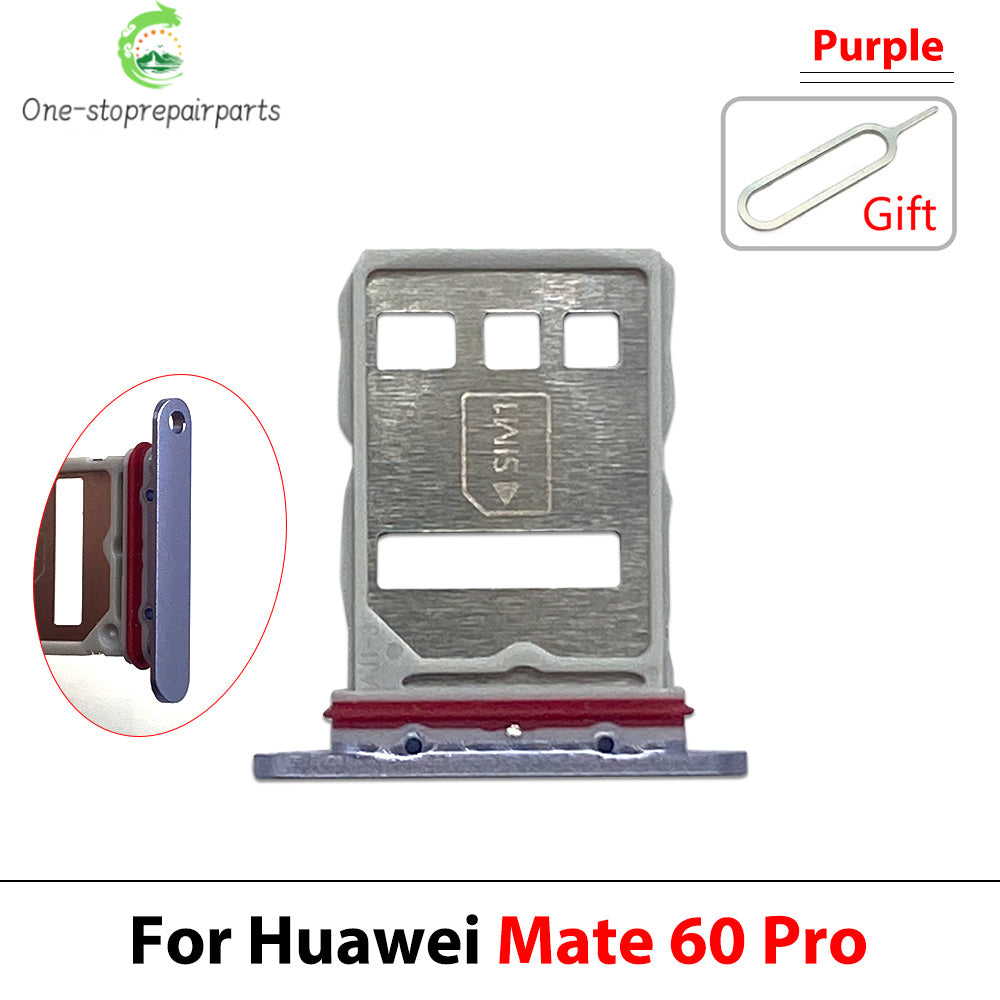 10Pcs, SIM Card Holder Tray Slot Holder Adapter Socket For Huawei Mate 50 60 Pro Plus 4G 5G Huawei phone repair parts