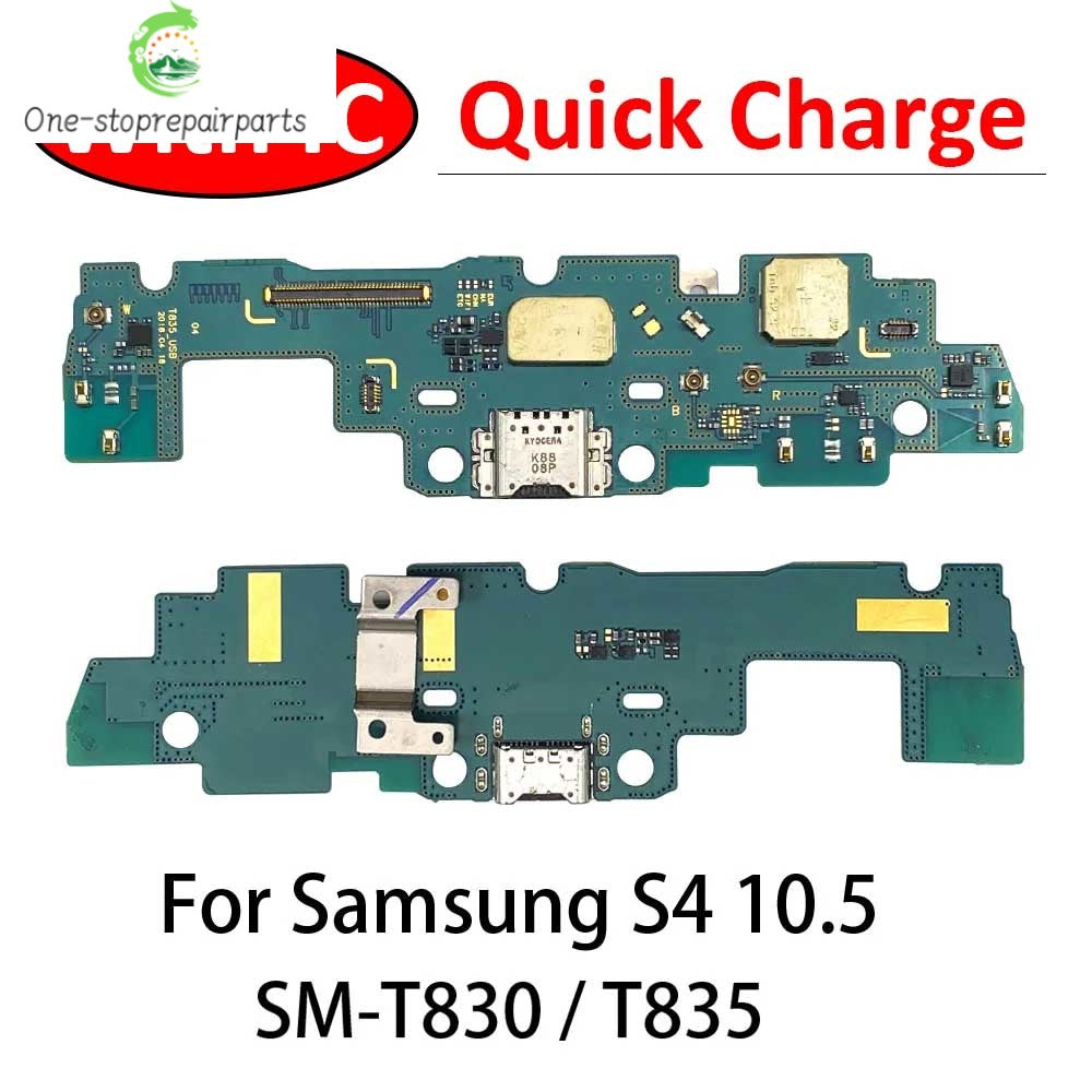 For Samsung Tab S4 10.5 SM-T830 T835 T830 USB Charging Port Mic Microphone Dock Connector Board Flex Cable Samsung phone repair parts