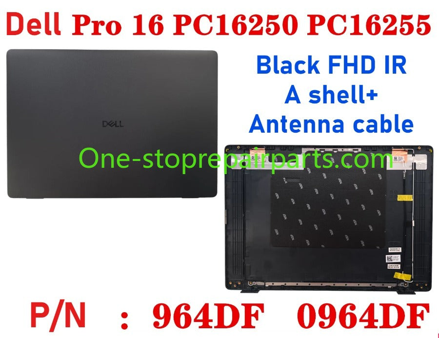 Cover case for Dell Pro 16 PC16250 PC16255 0D45TN 04TV1R 0FJ6FY 02XHM1 099TK0 02882N 0HNP7J 02XHM1 0GJX2F 0C8CKC 0964DF 0DR9PF 0HHMCK 0F9V30 0388WT 0H3K5C 0HR42X 01378G Lcd back housing bezel palmrest bottom lower cover hinge Dell laptop repair parts