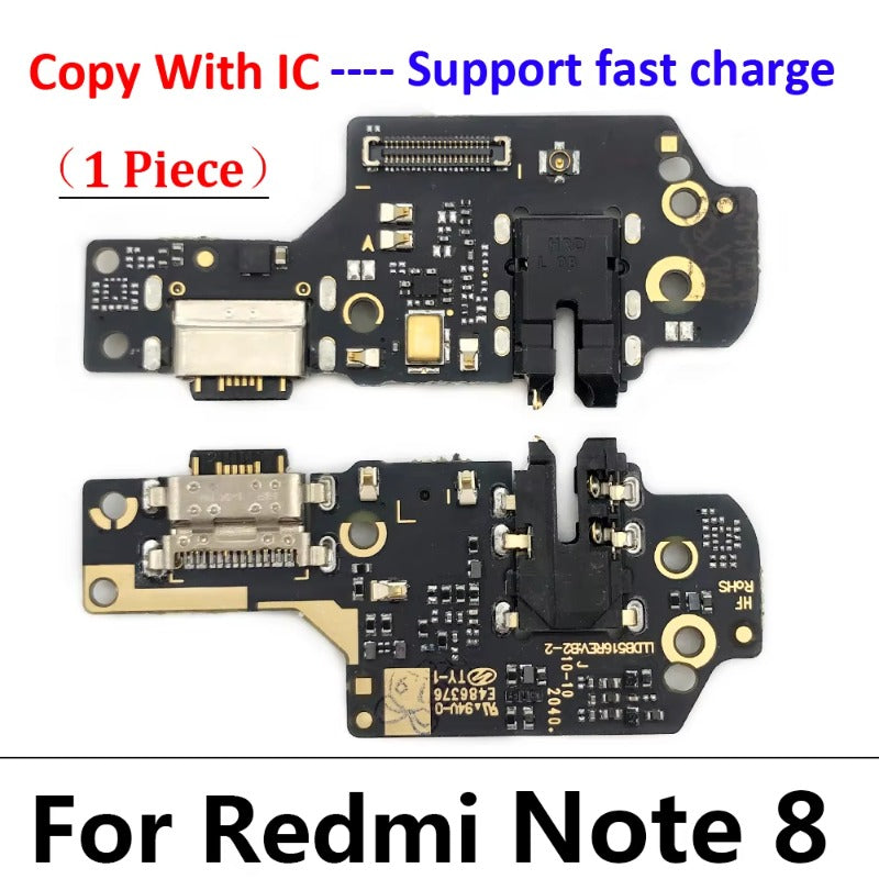 10Pcs USB Charge Port Dock Connector Charging Board Flex Cable For Xiaomi Poco X3 Pro M3 Redmi Note 7 8 8T 9S 9 10 10s Pro 9C 9A  Xiaomi  Xiao mi phone repair parts