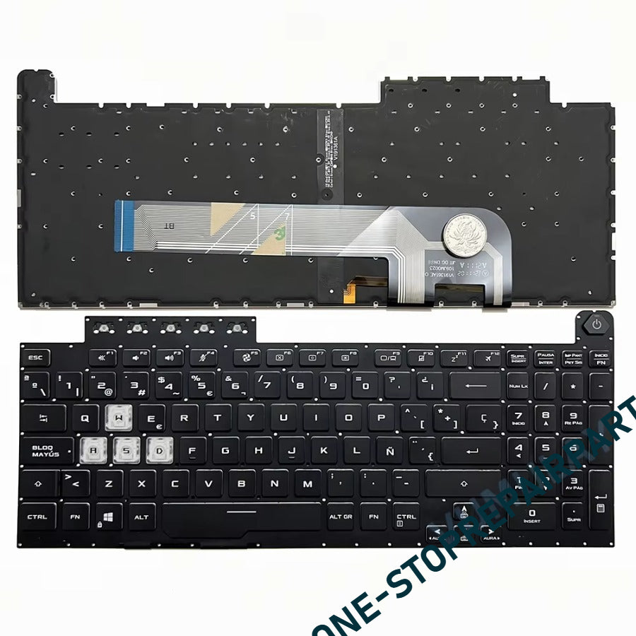 Spanish Backlit Keyboard for ASUS FX506 FX506U FX506IH FX506L FX506LI FA506 FA506Q FA506U FX706 FX706U FX706II FX706LI FA706 ASUS laptop repair parts