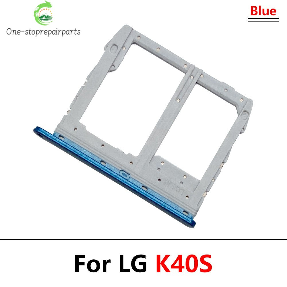 New SIM Card Tray Slot Holder Adapter Accessories For LG K22 K42 K52 K62 K41S K51 K61 K40s K12 Plus Replacement Parts  LG phone repair parts