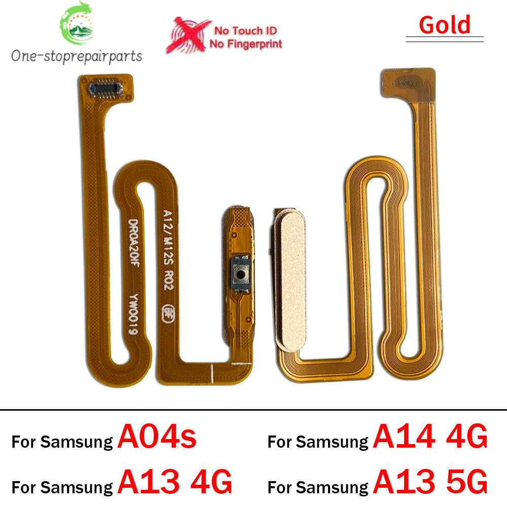 10Pcs, Home Button FingerPrint Touch ID Sensor Flex Cable Ribbon For Samsung A04s A13 A14 A24 A34 A54 4G 5G Replacement Parts Samsung phone repair parts
