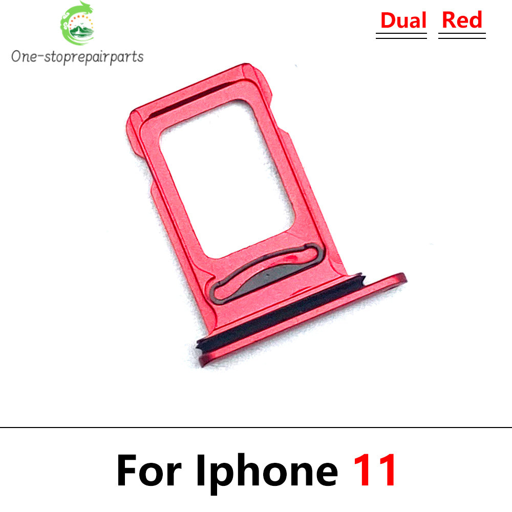 New For iPhone 11 Pro 11Pro Max Dual SIM Card Tray Slot Holder Adapter Accessories iPhone phone repair parts