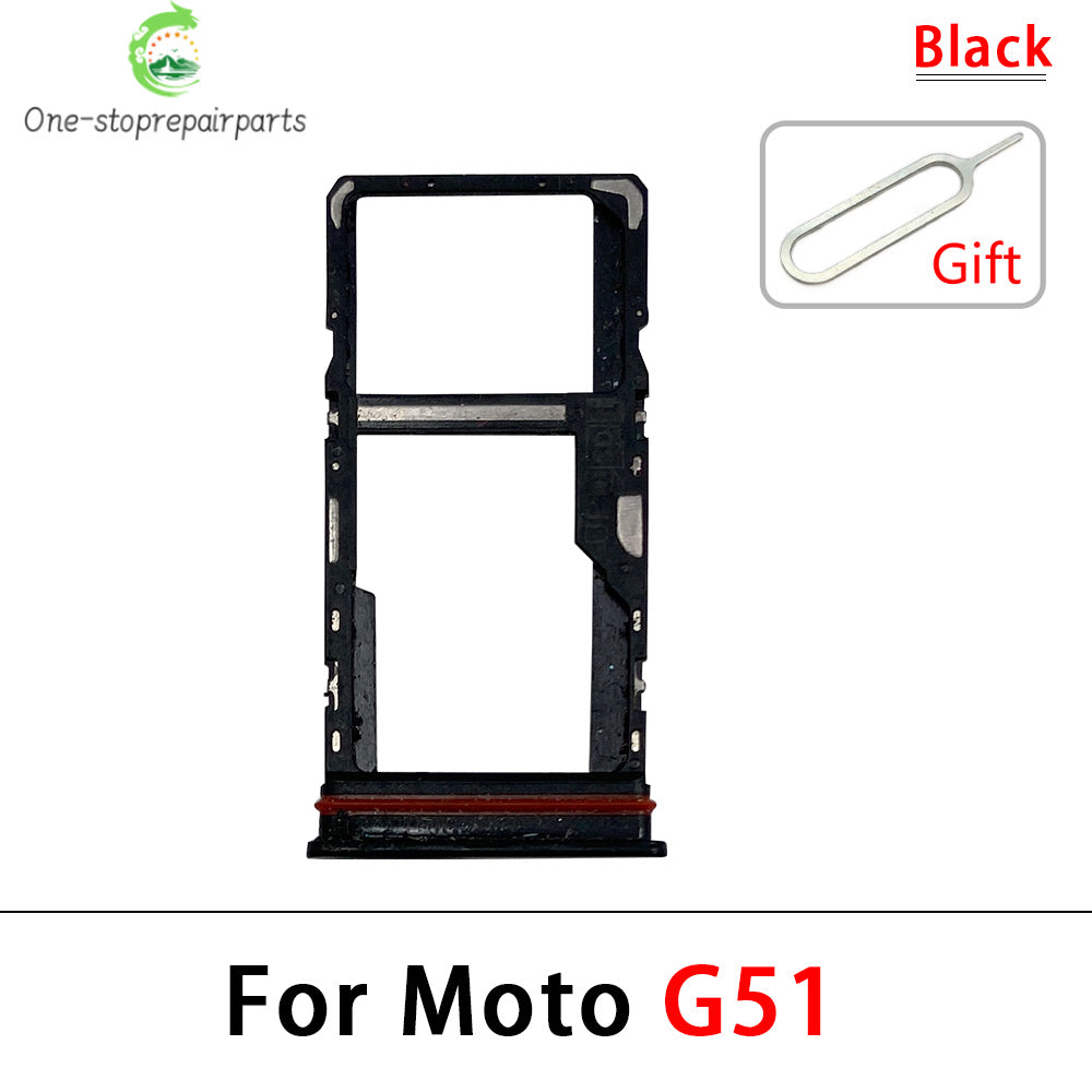 10Pcs, New For Motorola Moto G31 G51 G71 G22 G32 G52 G62 G72 Micro Nano SIM Card Holder Tray Slot Holder Adapter Socket Motorola phone repair parts