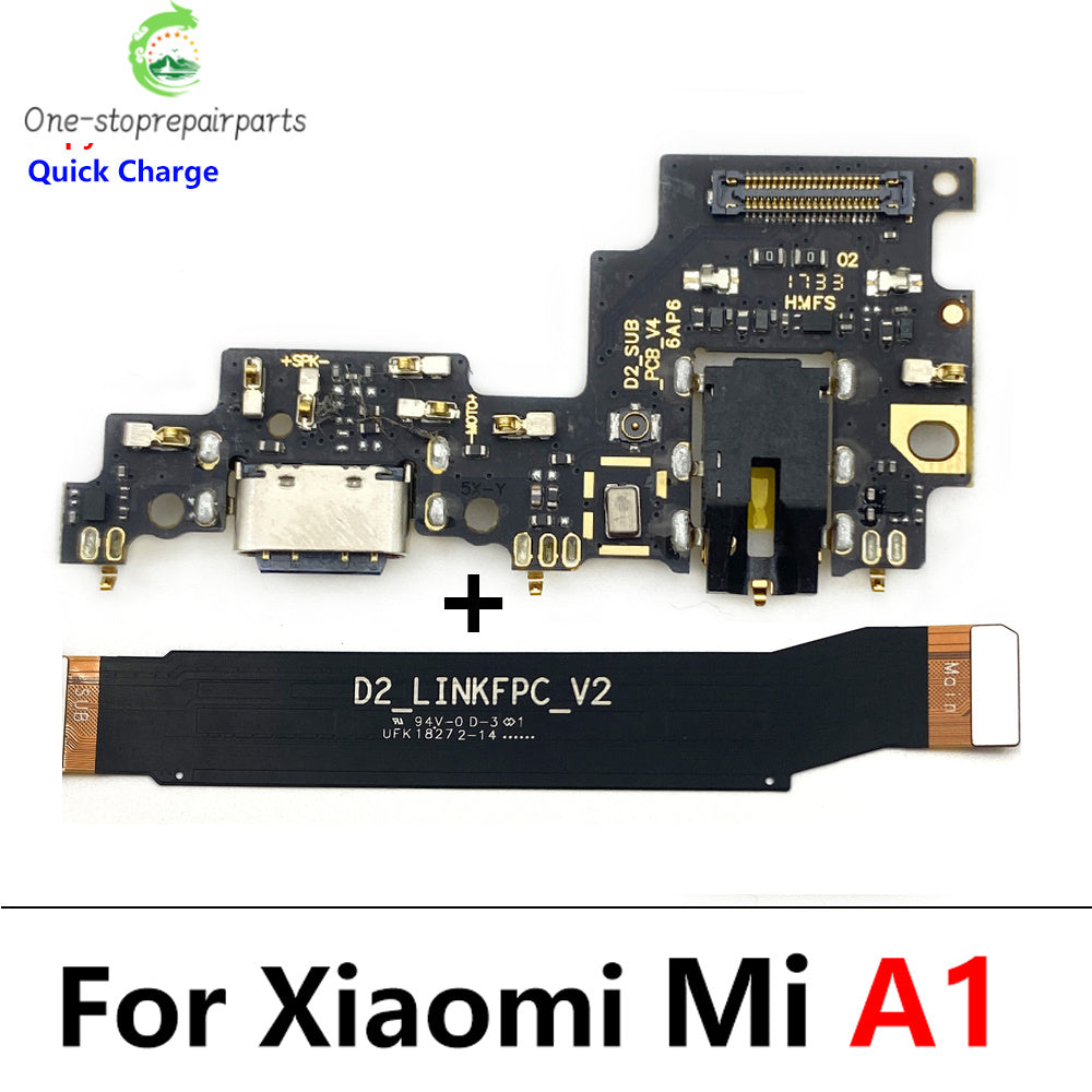 New For Xiaomi Mi A1 A2 A3 Lite 5X 6X USB Charging Port Dock Charger Plug Connector Board Main Mainboard Flex Cable  Xiaomi  Xiao mi phone repair parts