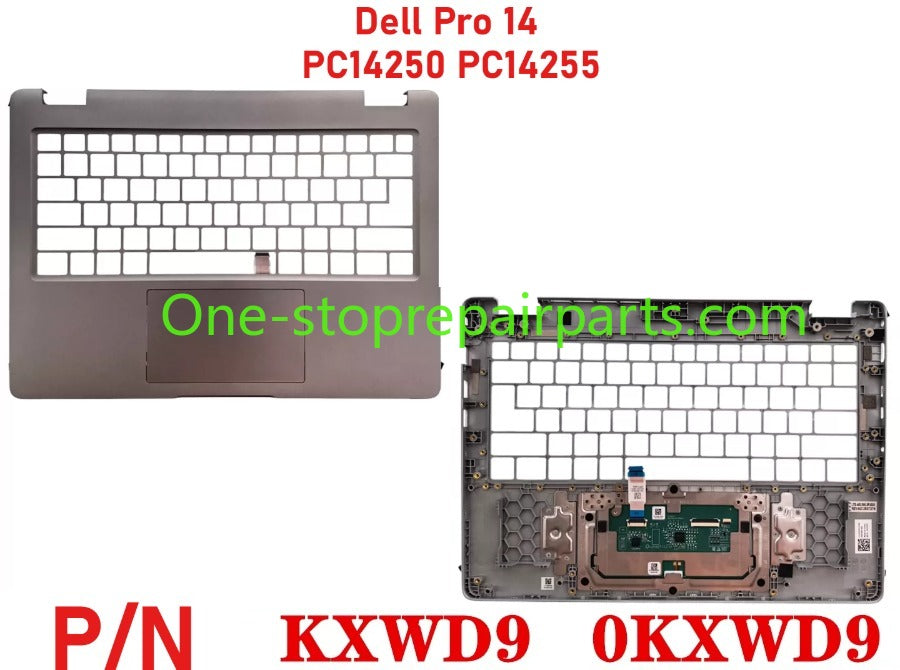 Dell Pro 14 PC14250 PC14255  lcd back cober uppler palmrest bezel bottom hinge cover keyboard touchpad 0K2C6C 0DK0V6 0MCMRV