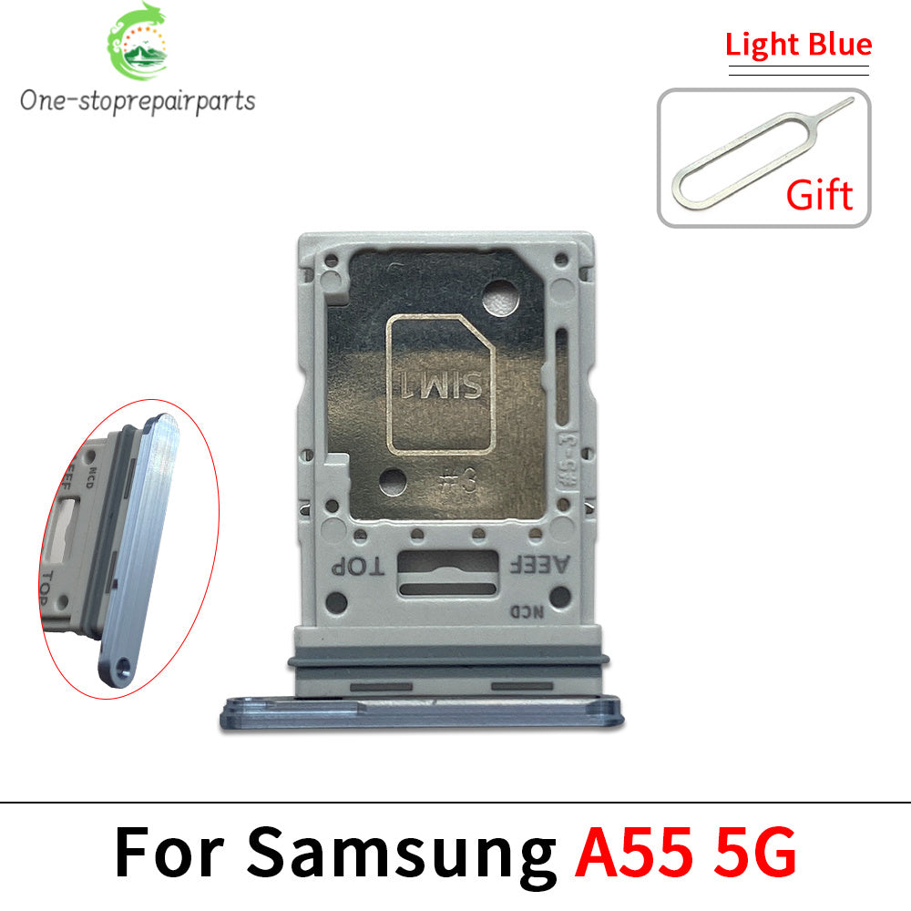 New For Samsung A15 A25 A35 A55 4G 5G SIM Card Slot SD Card Tray Holder Adapter Repair Parts Samsung phone repair parts
