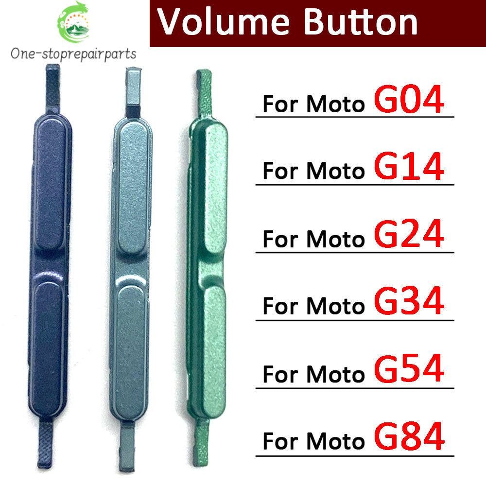 Side Key Power and Volume Button Key For Motorola Moto G04 G14 G24 G34 G54 G84 Replacement Parts Motorola phone repair parts