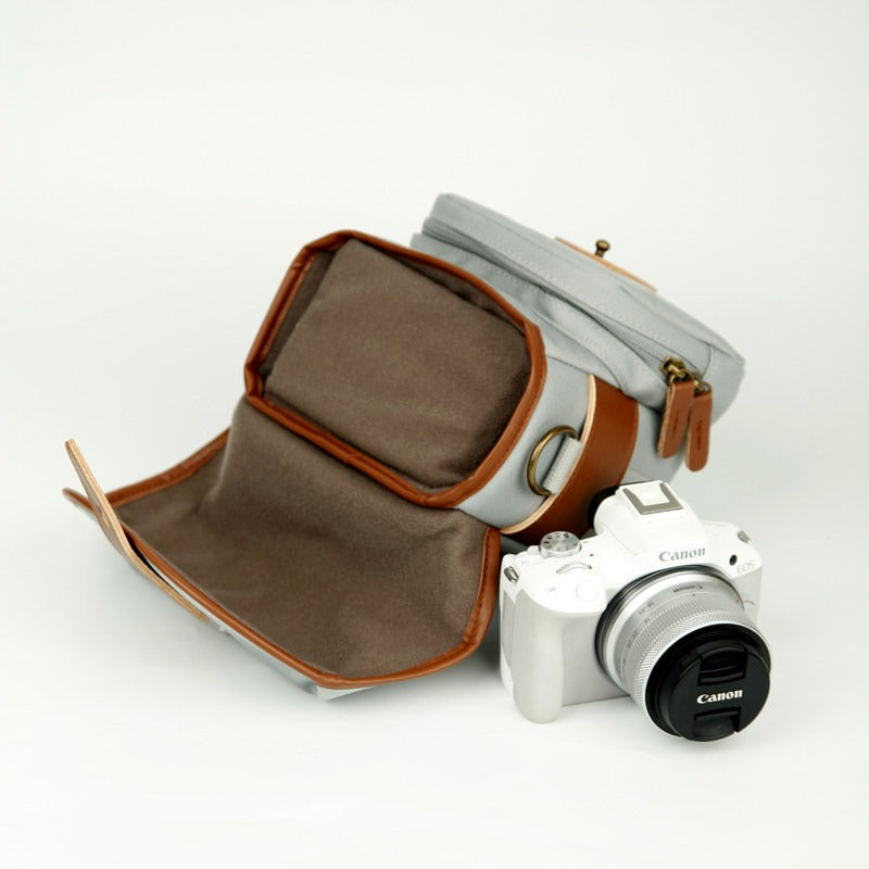 Canon R50 R100 R10 M50II M6II R8200DII retro messenger bag digital storage camera bag PT316-51 Digital camera accessories