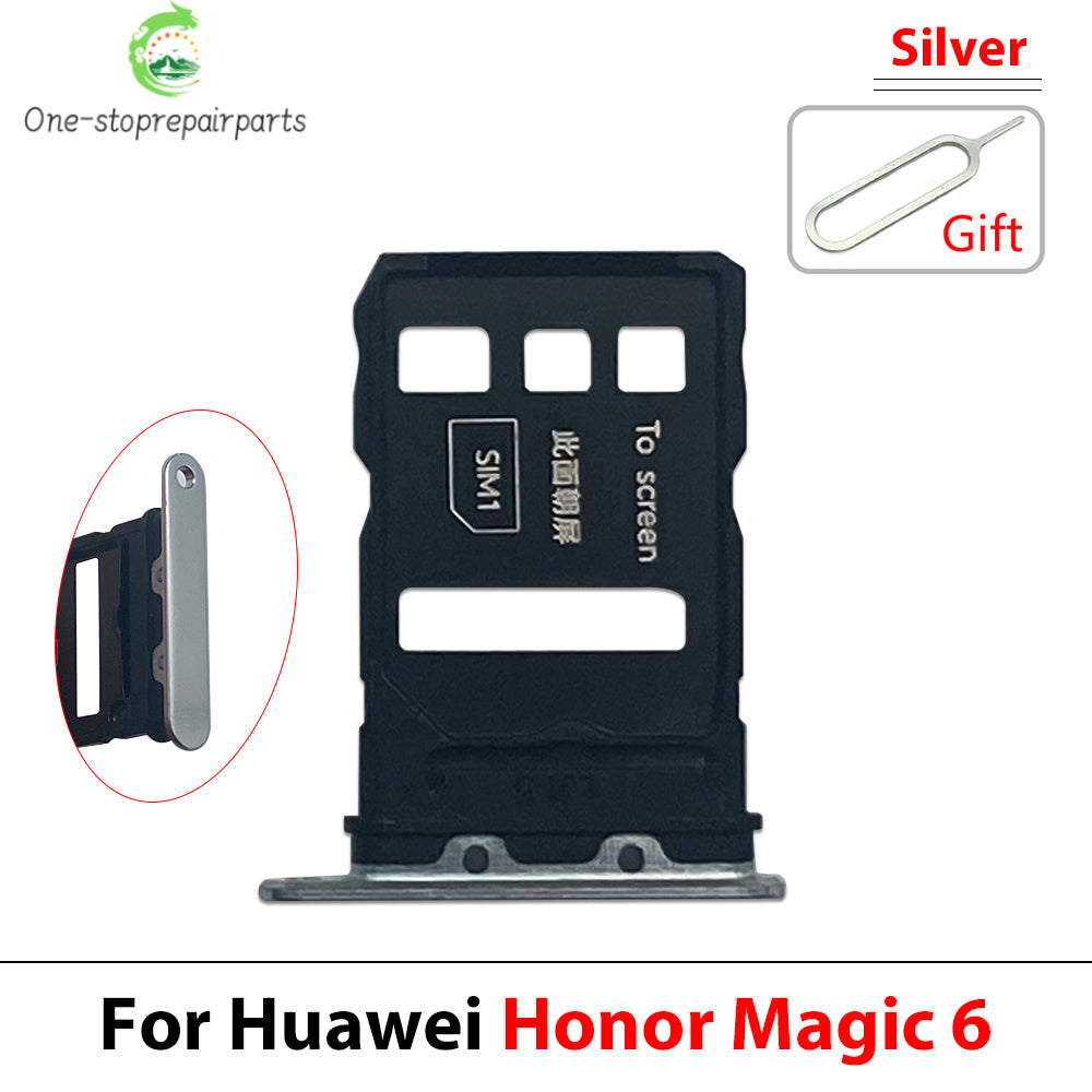 New Micro Nano SIM Card Holder Tray Slot Holder Adapter Socket For Huawei Honor Magic 4 5 6 Pro Lite 4G 5G Huawei phone repair parts