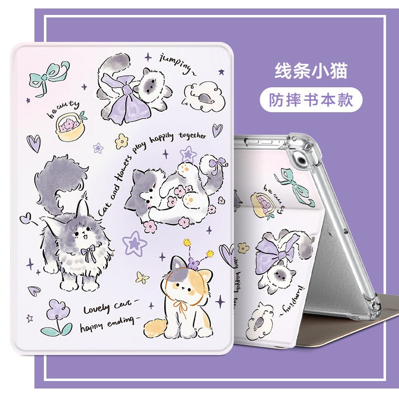 For apple ipad case air2 tablet 2026 new model 2018 silicone mini6/4 case ipad11 8 7 10th 9th generation 2025 anti-drop 2021 inch 9 all-inclusive 5 six Pro11 Tablet Accessories