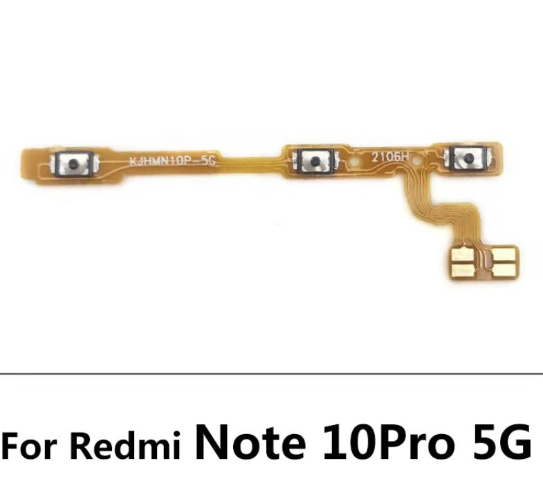 Volume Button Power Switch On Off Button Flex Cable For Xiaomi Redmi Note 3 4 4X 5 5A 6 7 8 8T 9 9T 10 Pro 9s 5G Power Key Xiaomi  Xiao mi phone repair parts