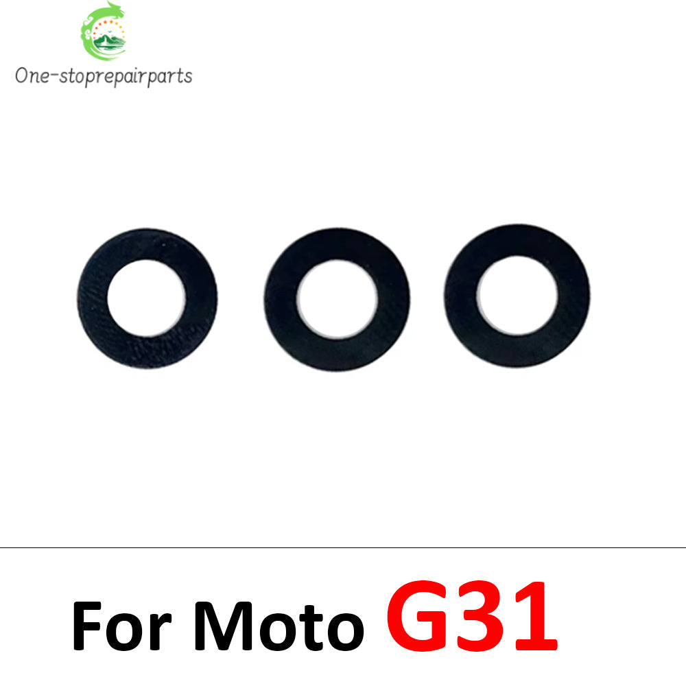10Pcs, Camera Lens Back Rear Camera Glass Lens with Sticker For Moto G10 G20 G30 G50 G60 G60s G31 G41 G51 G71 G100 G200 5G G04s Motorola phone repair parts
