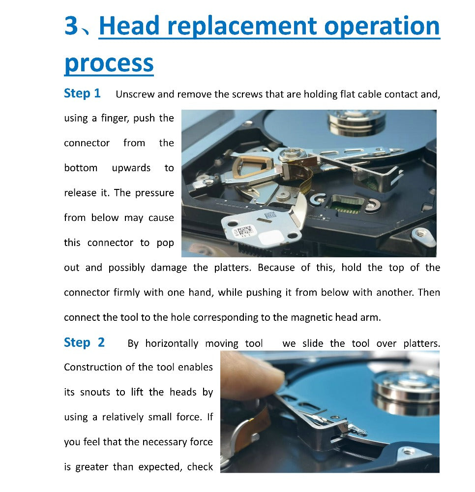 Seagate Head Replacement Tool 7200.12DM003 DM010 DM002 Head Replacement Tool Card Head Tool Repair Tools
