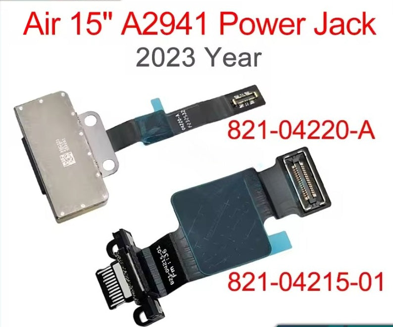 Type-C Power DC Jack Charger USB-C Connector For Macbook Pro  A2941 M2 2485 A2442 821-03084-A  A2992 A2991 A2681 A3113 A3240 A2992 A3112 A3401 A3403 A3185 A3186 A2941 821-03673-A 821-03668-03 821-04220-A 821-04215-01 DC Charging Port Macbook repair p