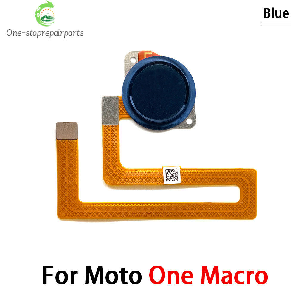 10Pcs, New For Motorola Moto One Vision Action Hyper Macro Fusion Plus Home Button FingerPrint Touch ID Sensor Flex Cable Motorola phone repair parts