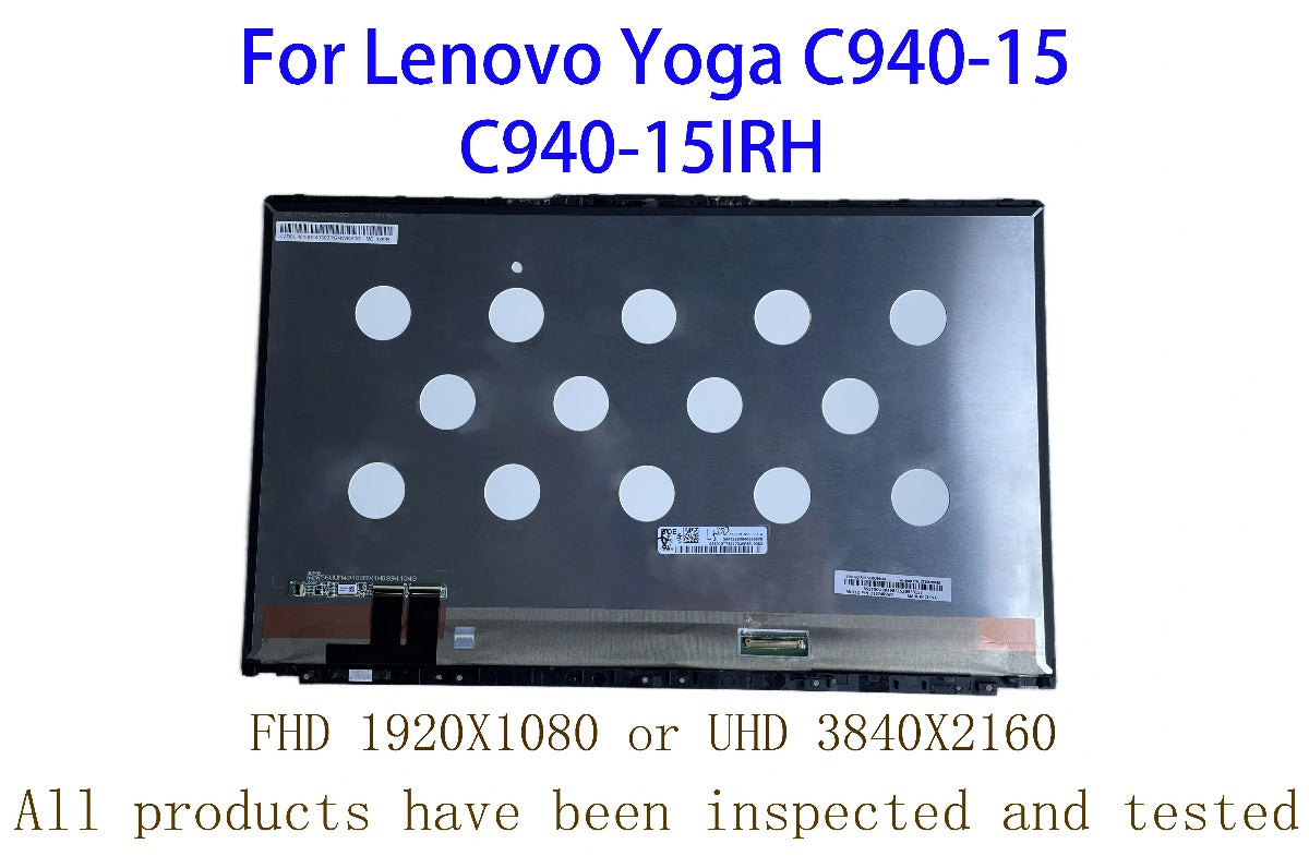 15.6 Inch  For Lenovo Yoga C940-15 C940-15IRH 81TE Laptop LCD Display Touch Screen Assembly FHD 1920X1080 or UHD 3840X2160 Lenovo laptop repair parts