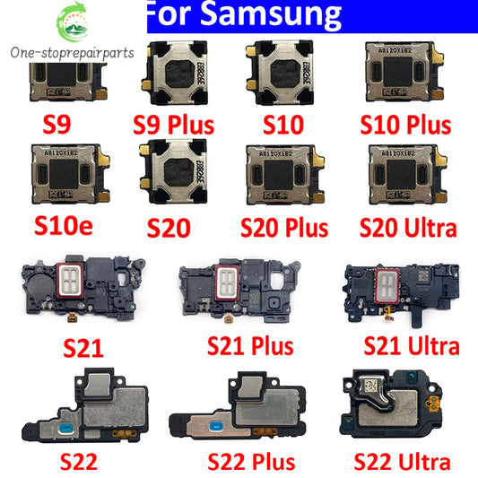 New Ear Speaker For Samsung  S8 S9 S10 S10e S20 S21 S22 S23 S24 Plus Ultra Fe Earpiece Earspeaker Flex Cable Samsung phone repair parts