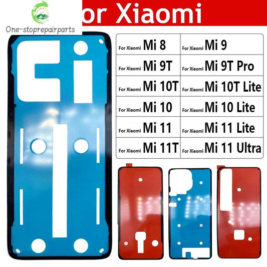 New For Xiaomi Mi 8 9 9T 10 10T 11 11T 12 Pro Lite Note 10 Lite Back Battery Cover Door sticker Adhesive glue tape Xiaomi  Xiao mi phone repair parts