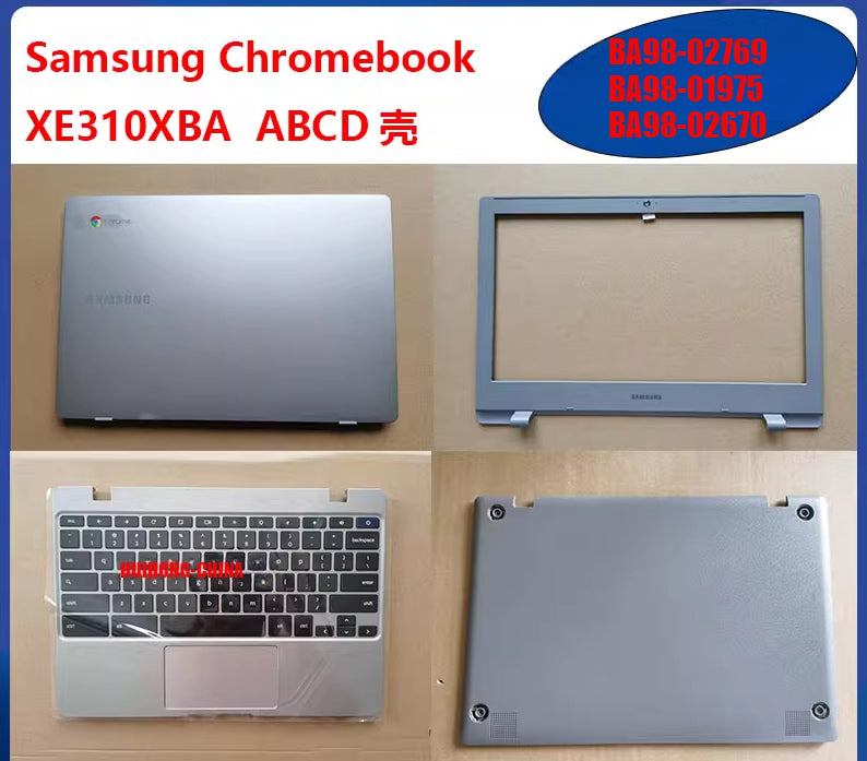 Samsung Chromebook4 XE310XBA keyboard BA98-02769 BA98-01975 BA98-02670   lcd back cover frame bezel