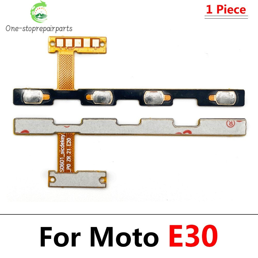 Power On Off Volume Button Key Flex Cable For Motorola Moto E20 E30 E40 E13 E14 E15 E22 E22i E23 E32 E32s Motorola phone repair parts