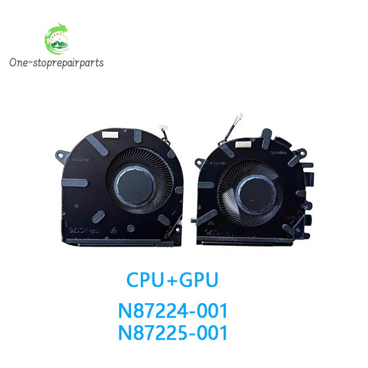 New Original Laptop CPU GPU Cooling Fan For HP Envy 17-DA TPN-C176 N87224-001 N87225-001 HP laptop repair parts
